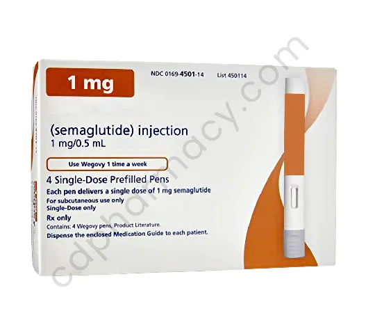 Generic Semaglutide (Wegovy) 2.4 mg/0.75 mL Prefilled Pen